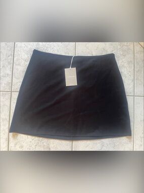 Everlane Black Stretch Mini Skirt
